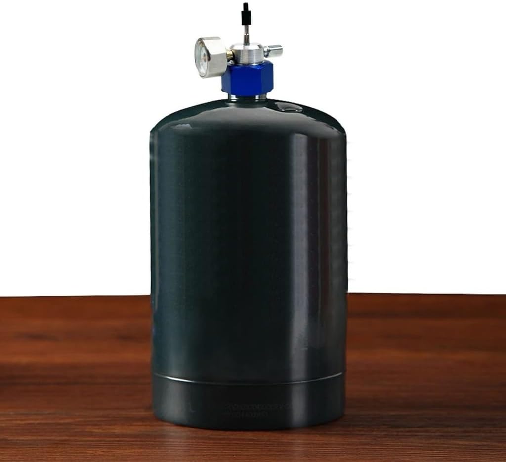 Quick Connecting Propanes Adapter Metal Conversion Fitting with Gauge for Grills