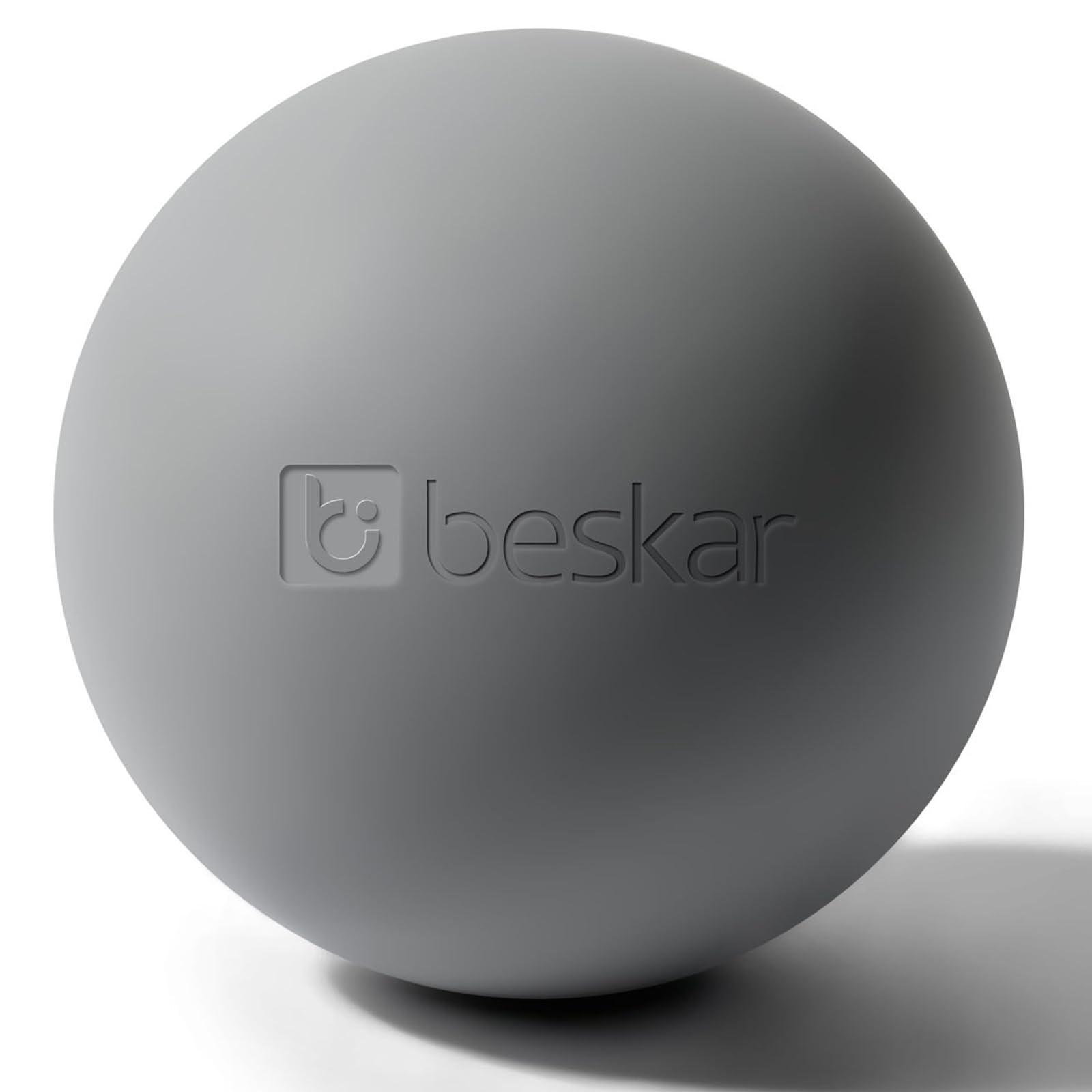Massage Lacrosse Bälle für Myofasziale Entspannung, Triggerpunkttherapie und Yogatherapie, Fußmassageball zur Linderung von Plantarfasziitis Grau