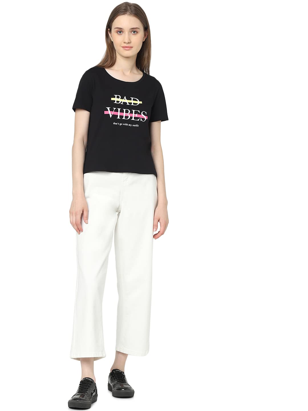 VERO MODAWomen's Cotton Regular Fit T-Shirt