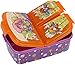 Gym Sandwichera con 3 Compartimentos para niños - lonchera Infantil - Porta merienda - Fiambrera Decorada (Naranja-ZI)