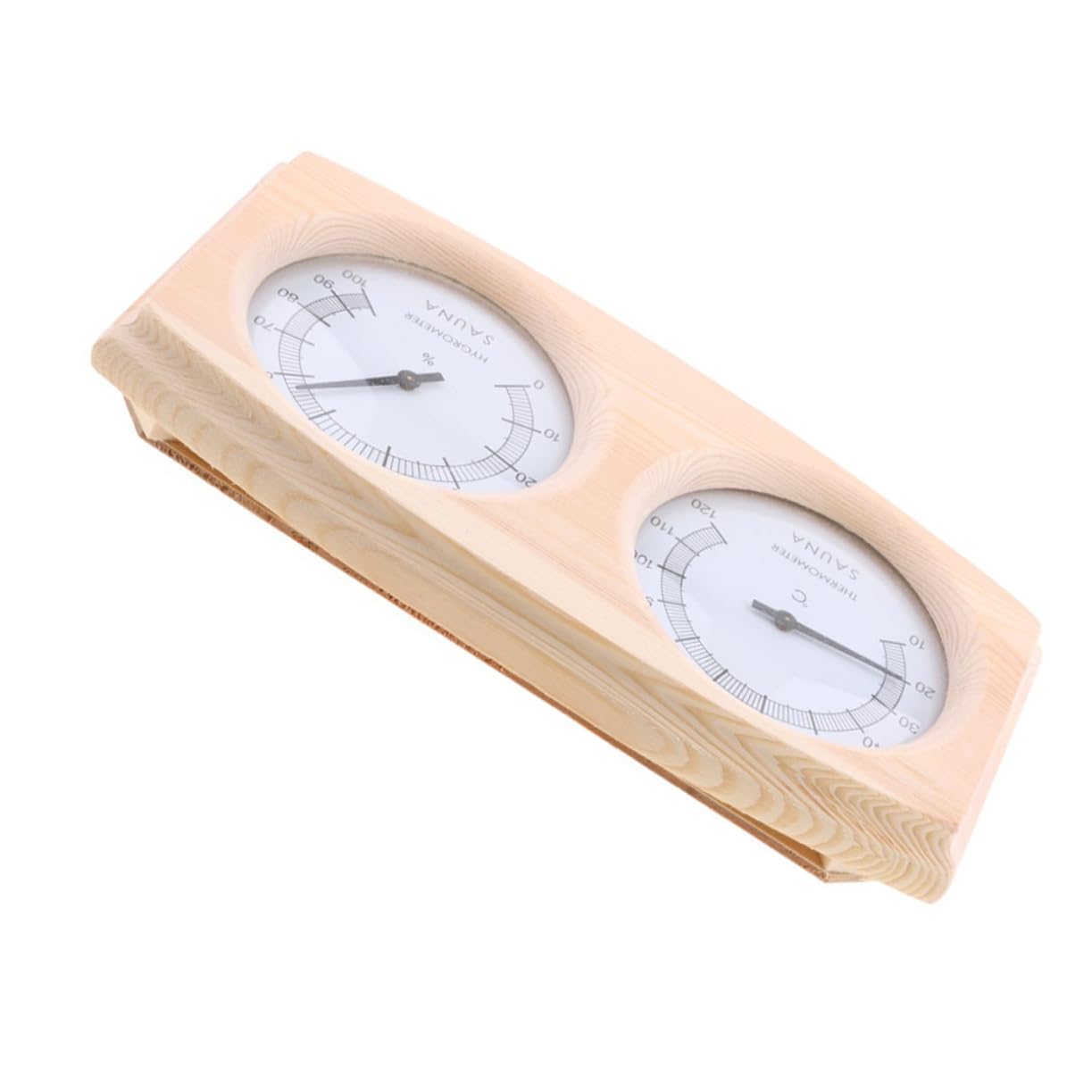 BESPORTBLE Termómetro Higrómetro De Madera Medidor De Temperatura y Humedad Para Sauna