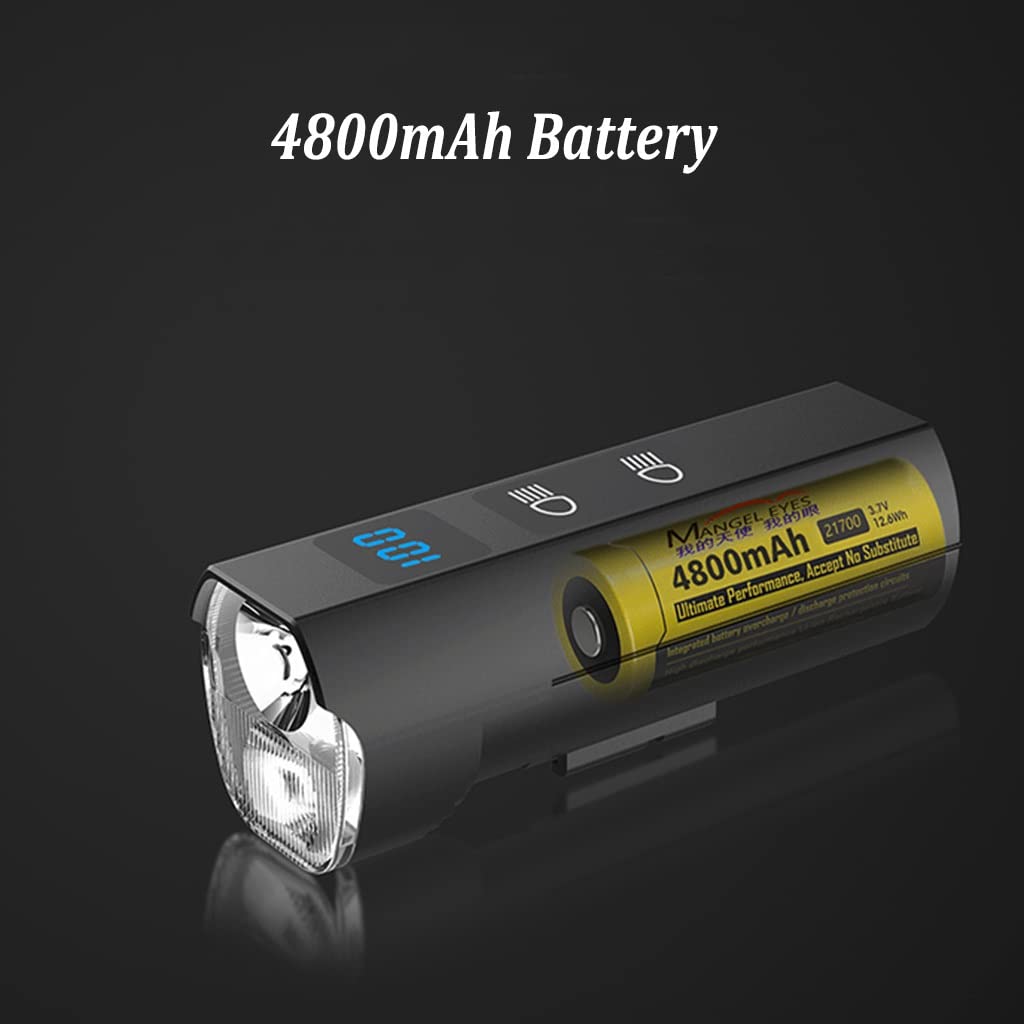 USB Ricaricabile Set di Luci per Bici, Ultra Brillante Luce per Bicicletta Davanti e Dietro, Faro Bici e Fanale Posteriore, per Strada e Montagna Notturna, 2 Pezzi