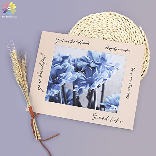 Mat Board Center, Pack Of 10, 11X14 For 8X10 Pink Color Mats - Acid Free, 4-Ply Thickness, White Core - For Pictures, Photos, Framing #TOP6