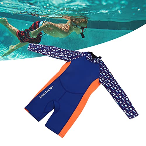 Roupa de Mergulho Infantil, Roupa de Mergulho Infantil 2,5 Mm de Borracha Neoprene, Náilon, Manga Co