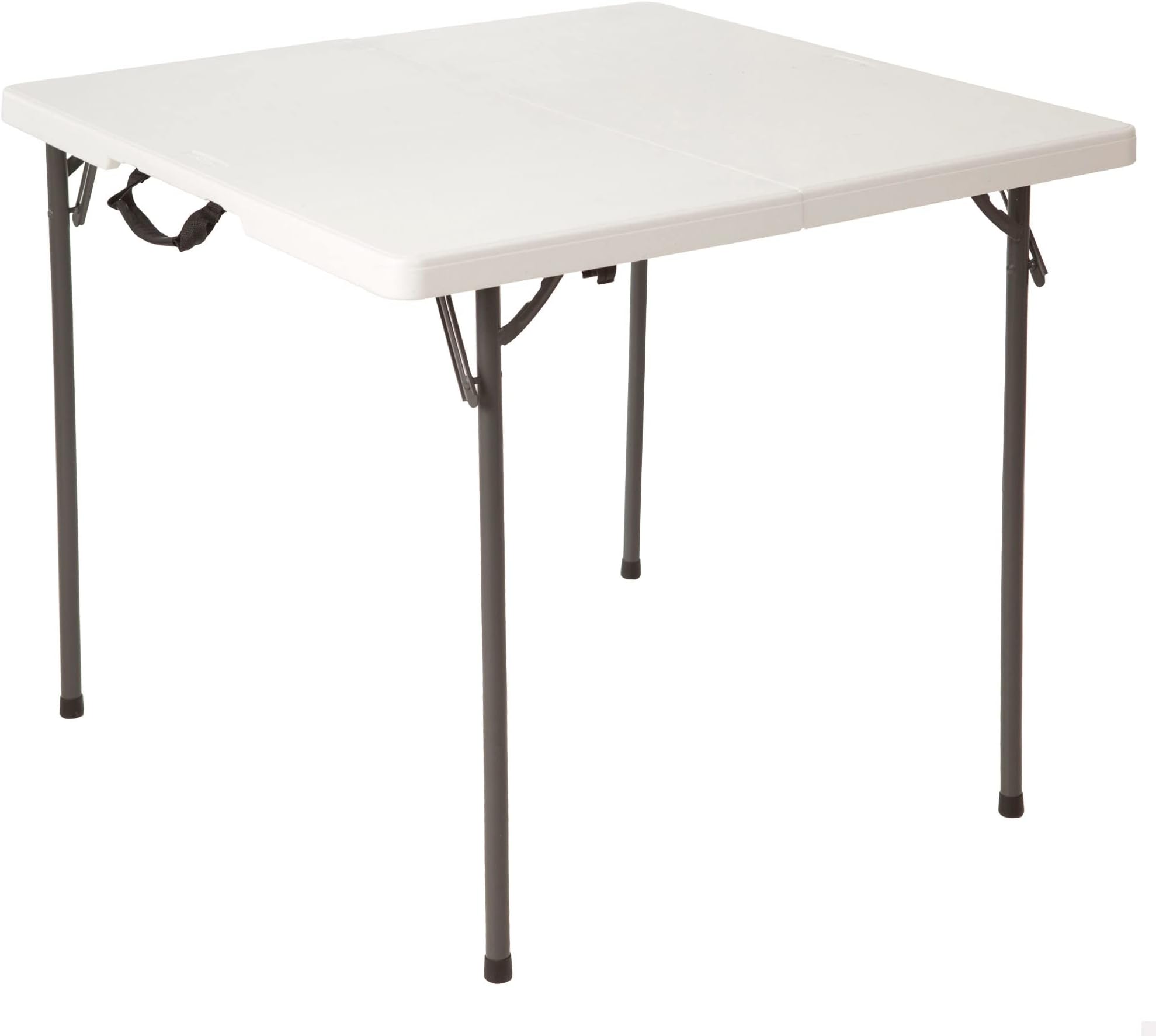 LIFETIME 80273 Fold in Half Square Table, 34 Inch, White