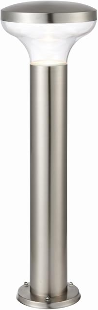 ROKO IP44 Rated Marine Grade Stainless Steel GU10 LED Bollard Light Fixture for Outdoor Gardens - Easy & Quick Installation Pedestal Post Light - Ideal for Coastal Areas |500mm