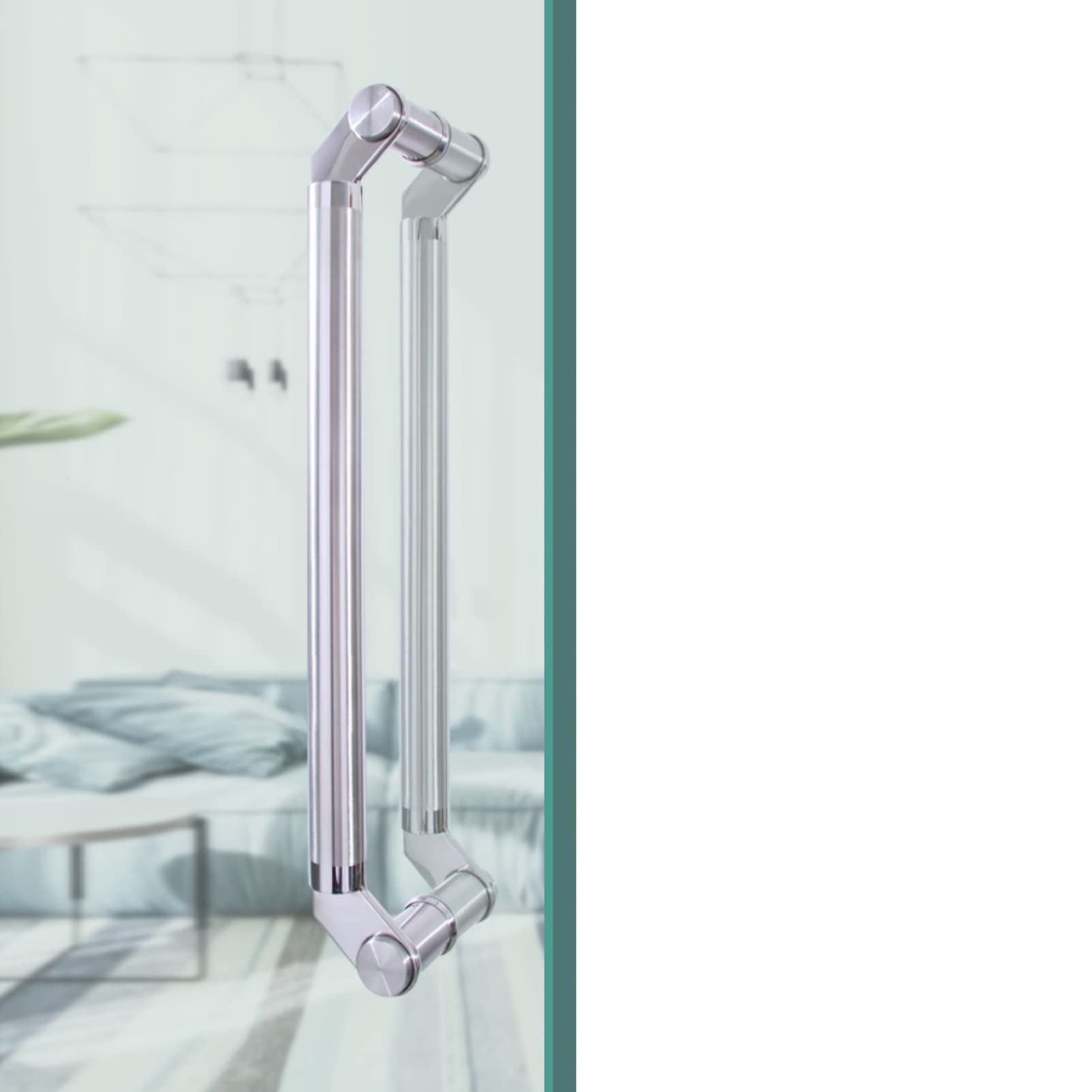Poignées de porte de douche et grange en inox pour sublimer la maison