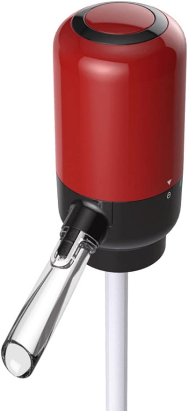 White Electric Wine Aerator Pourer, Electric Wine Dispenser, Wine Airarator, Wine Pump, Wine Dispenser, Wine Pourer, for Wine Lovers, Wine Gifts (Color : Black)