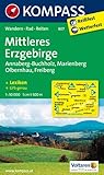  Mittleres Erzgebirge: Wanderkarte mit Kurzführer, Rad - und Reitwegen. GPS-genau. 1:50000 (KOMPASS Wanderkarte, Band 807)