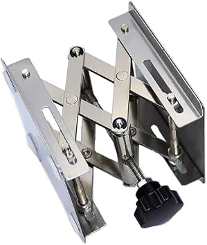 LabZhang 4" x4", Stainless Steel Lab Jack Scissor Stand Platform,Lab Lift Stand Table, Scientific Scissor Lifting Jack Platform,Expandable Lift Height Range 50mm-145mm,Maximum Support Weight 10kg