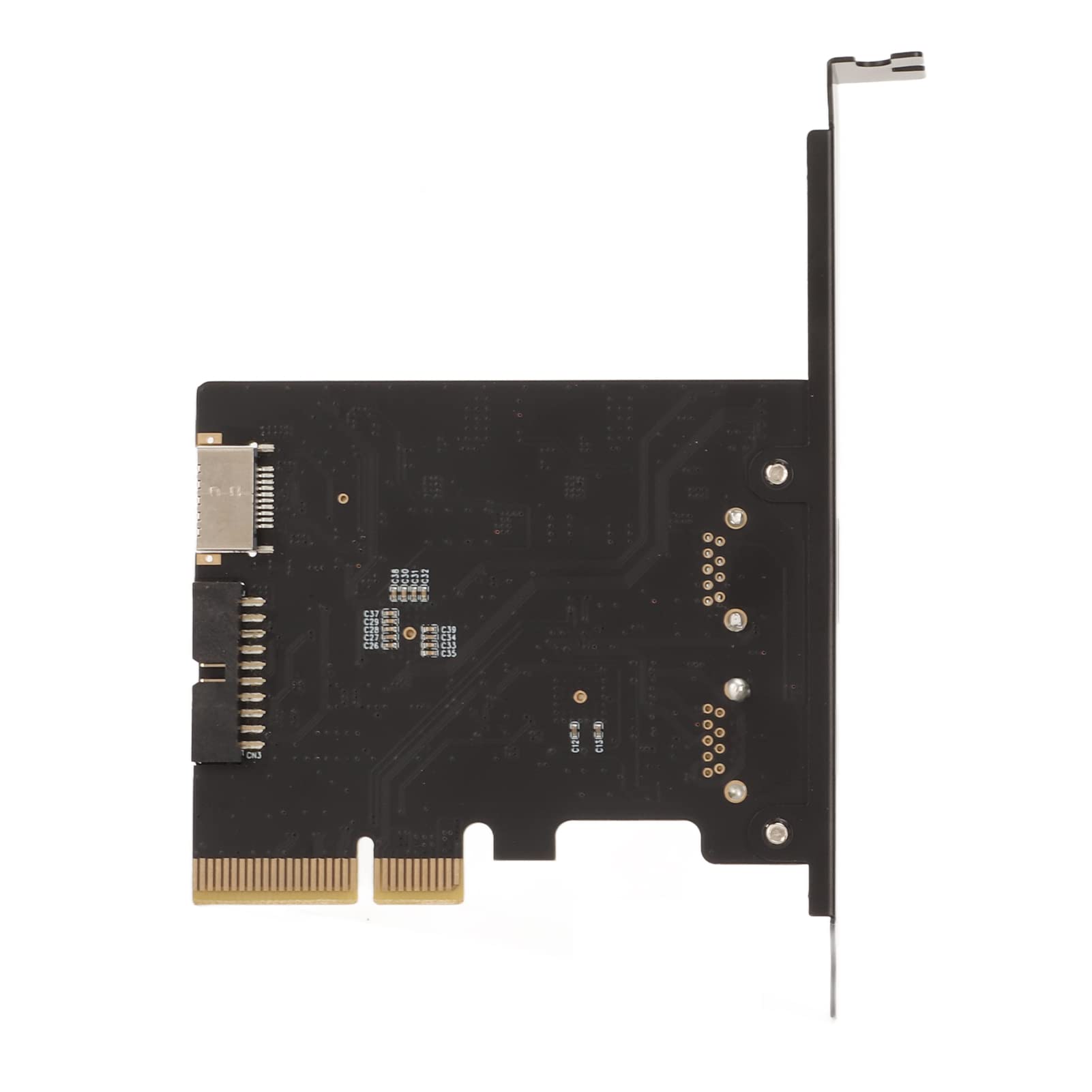 Rozszerzenie PCIe do USB 3.2 Gen 2, 10 Gb/s, pozłaczona karta PCI Express do komputera stacjonarnego, przednia karta kontrolera E 19/20PIN