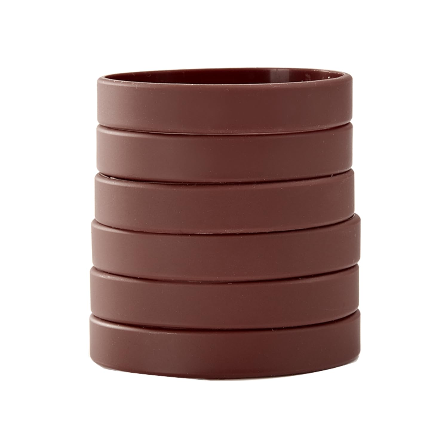 BRANDWINLITE Wholesale 6pcs/pack Single Color Silicone Wristbands Rubber Bracelets for Training,Parties,Events,Sports and for Office Supplies File