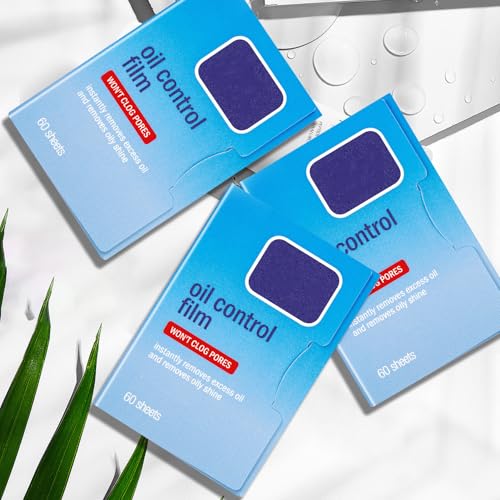 Image of 2 Packs Oil Blotting Sheets for Face (120 Sheets) - Oil Absorbing Blotting Papers for Oily Skin, Makeup-Friendly & Portable Oil Wipes
