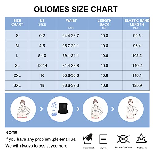 Oliomes Waist Trainer Belt For Women Tummy Control Shapewear Bandage Wrap Belly Trimmer Body Shaper Sauna Girdle (Black, Xx-Large) #TOP5