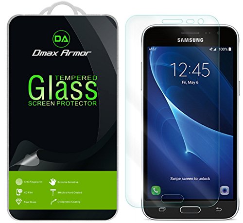 Dmax Armor for Samsung Galaxy Express Prime Glass Screen Protector, [Tempered Glass] 0.3mm 9H Hardness, Anti-Scratch, Anti-Fingerprint, Bubble Free, Ultra-Clear