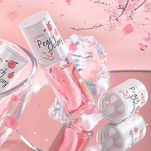 Plgebr Korean Kawaii Lip Gloss Honey Peach Lip Oil Long Lasting Tint E Lip Lip Non-Sticky Serum Lip Care Moisturizes Plumper Vitam #TOP5