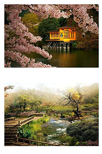 Yellow Alley? Amazing Stilt House Poster Combo|Nature Wall Poster|Wall Decorative Poster|Poster for Living Room/Bedrooms/Hostel/Office|High Resolution 300 GSM Paper