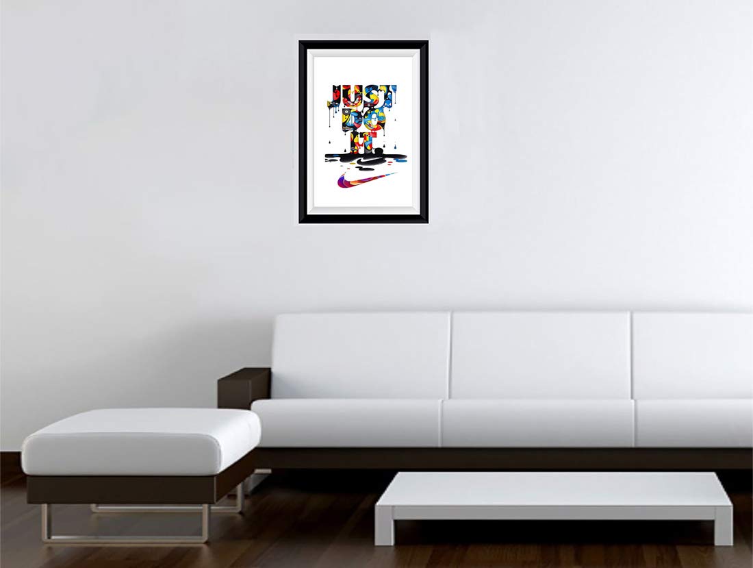 Gadgets Wrap Printed Portrait Photo Frame Style Decal Decor - Do It Dude, 30 Cm X 5 (Multicolor)