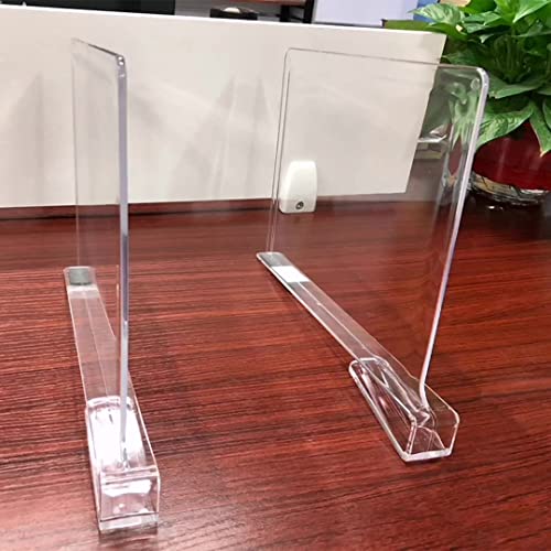 Haviget Acrylic Shelf Dividers For Closet Organization - Cabinet And Bookshelf Organizer For Shirt, Handbag, Sweater, Purse And Books - Plastic Separator In Kitchen, Bedroom, Garage (Clear, 8 Packs) #TOP6