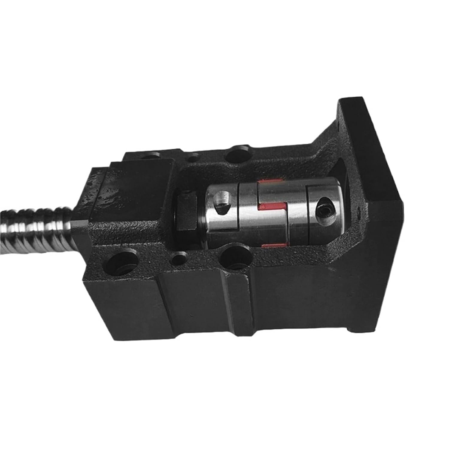 Metal Ball Screw nut end Processing HM20-80 86 for Nmea32/34 Servo Stepper Motor Ball Screw Integrated Support Base Fixing Base for SFU2504 2505 2510(HM20 for nema34 C7)