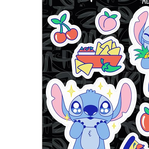 Image of Disney Lilo and Stitch Foodie 8 Pack Adhesive Vinyl Decals - Fun Set of Foodie Stitch Stickers for Car or Truck, 1 Pack (8 Count)
