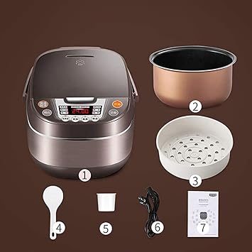 Rice Cooker, 10 Multicooker Functions, LED Display (3L) 220-240V,with Induction Heating (IH) And Ceramic Bowl, 7Stage Cooking Program
