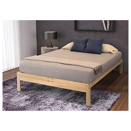 KD Frames Nomad Platform Natural Poplar Bed - Full