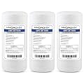 Hydronix HX-SWC-45-1020/3 Universal Whole House Sediment String Wound Water Filter Cartridge 4.5 inch x 10 inch - 20 micron - 3 Pack, White
