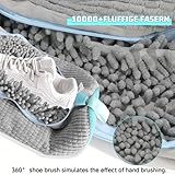 FYSL 2er Pack Schuhwaschbeutel für Waschmaschine, Schuhe Waschbeutel, Wiederverwendbar & Reißfest - Schont Schuhe & Verhindert Beschädigungen (Grau)