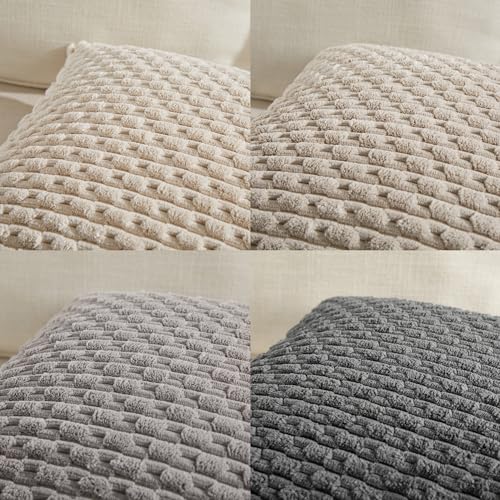 Neutral Farmhouse Decorative Throw Pillow Covers for Couch or Bed