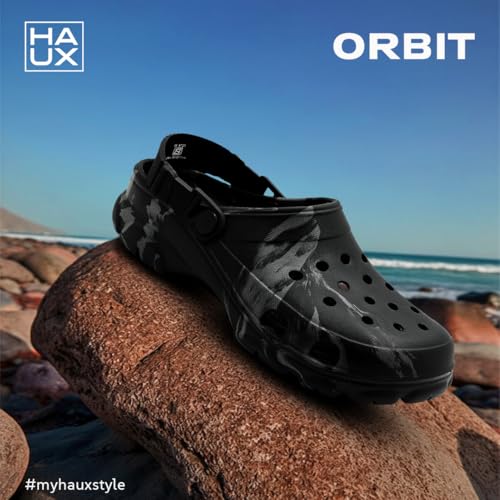 Image of HAUX Casual Clogs for Men | Soft & Comfortable EVA Slip-Ons | Lightweight Slippers & Everyday Wear Comfort Clogs for Men