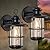 Brilvibera Outdoor Light Fixture 2 Packs, Exterior Waterproof Wall Sconce Light Fixtures, Outdoor Wall Lighting with Clear Glass Shade, Anti-Rust Porch Lights for Outdoor with E26 Base