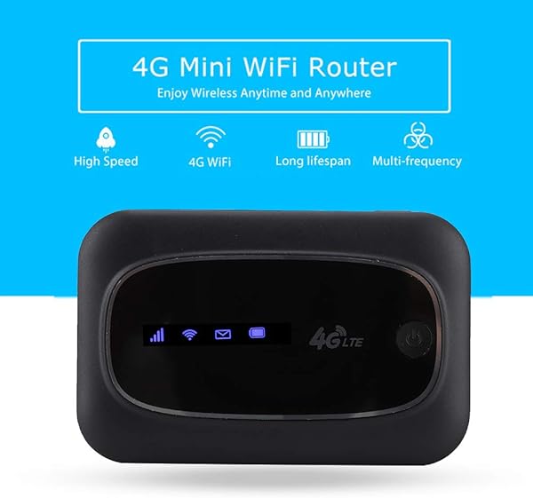Mavis Laven Router WiFi Mobile Router Mobile Senza Fili del Router WiFi di Modem Portatile di Hotspot 4G per Europa ed AsiaBlack