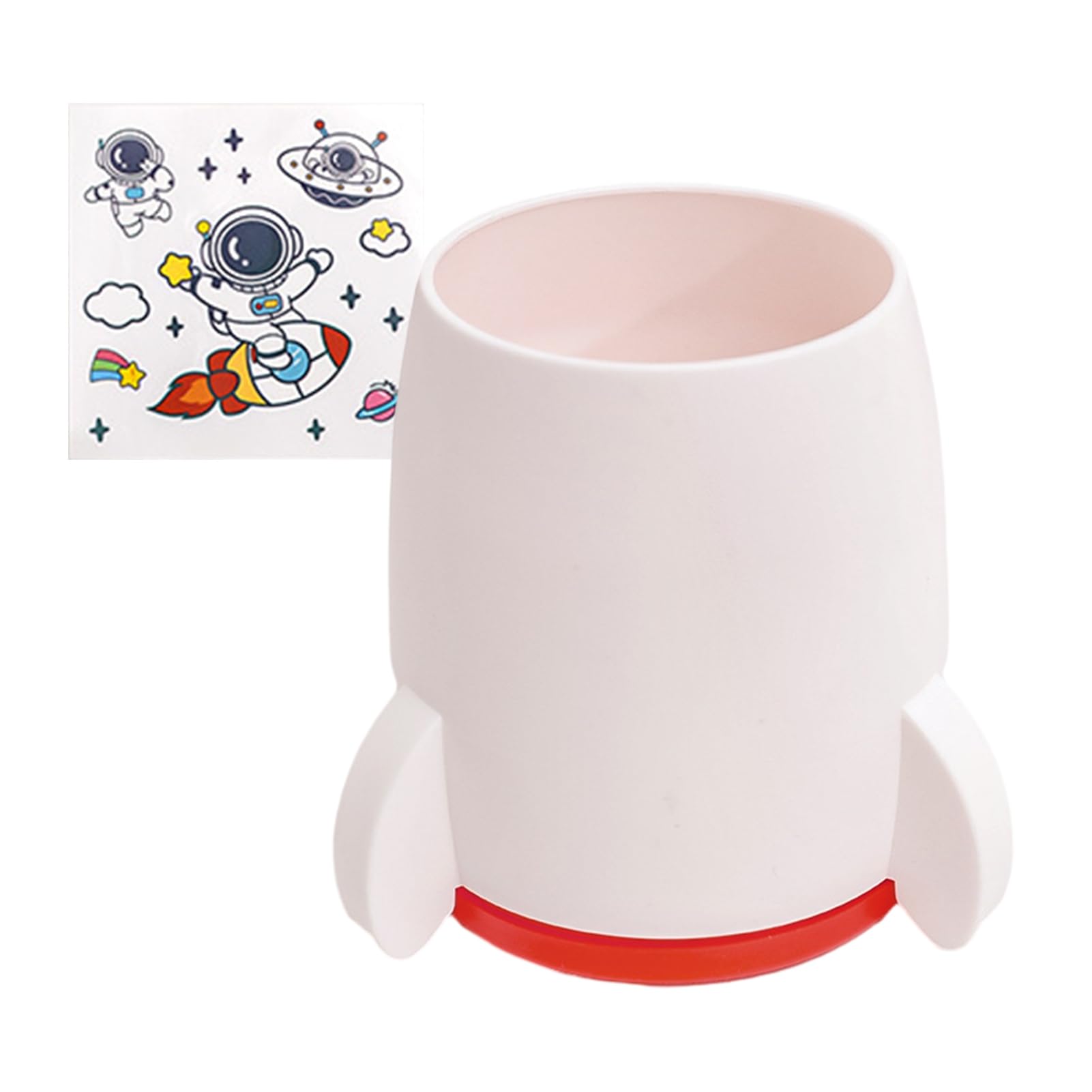 Glifora Creative Rocket Pen Holder - Large Capacity Kids Desk Organiser, Multi-Functional Storage Box for Pens and Stationery