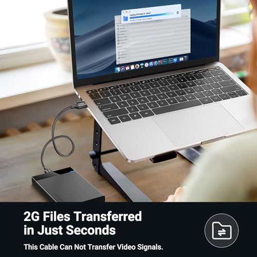 UGREEN USB para USB, cabo USB 3.0 de 5 Gbps, cabo macho para macho durável de nylon, cabo de transfe