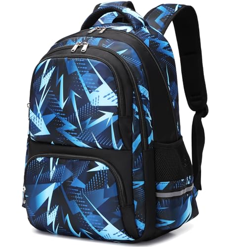 Kimwadalh Sac à Dos pour Garçons Sacs d'école Adolescents Grand Cartable Primaire Enfent pour l'école Cartables Primaire et Secondaire Sacs à Dos Scolaires