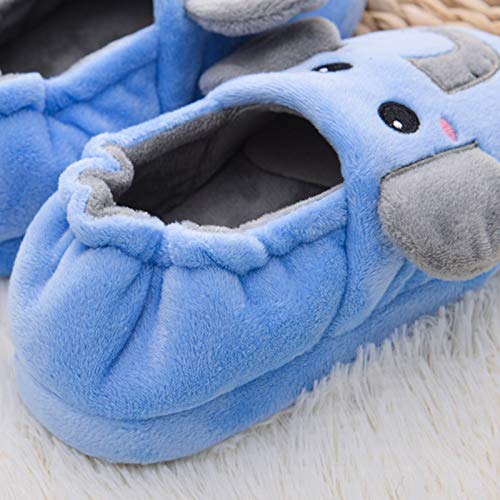 Cartoon Warm Boys Girls Slippers Baby Toddler Kids Soft-Soled Shoes Elephant Pattern Plush Winter Infant Tennis Shoe3