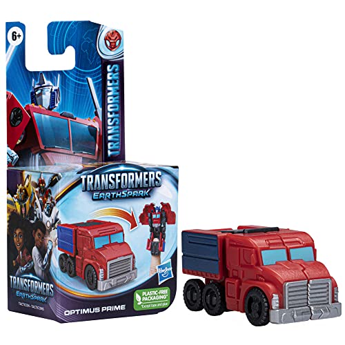 Transformers EarthSpark Tacticon Optimus Prime Figure, 6 cm, Robot Toy for Children from 6 Years, Multicoloured, Compact - Image 4