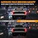XRIDONSEN 35 inch Traffic Advisor Light Bar 48 LED Strobe Lights Amber White Emergency Safety Warning Hazard Front/Rear Window Display Controller for Construction Vehicles plow/Tow Trucks Wreckers
