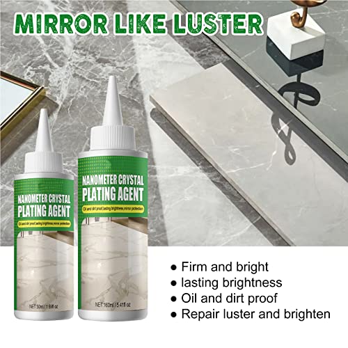 Marble Nano Crystal-Plating Agent,Nano Stone Crystal Plating Agen,Nano Crystal Plating Agent For Kitchen,Marble&Granite&Quartz Countertop Cleaner And Polish (1Pcs-50Ml) #TOP4