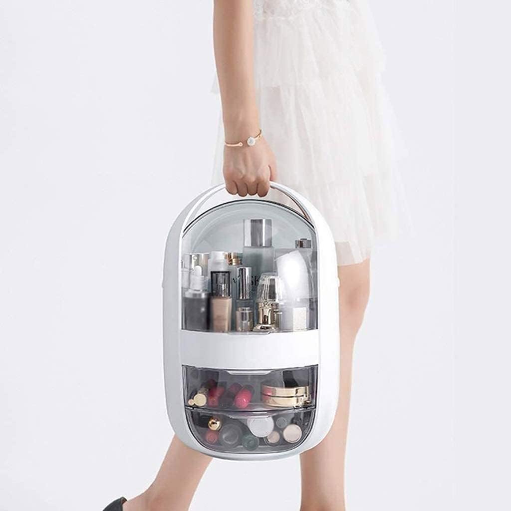 Makeup Organizer, Cosmetic Display Case, Countertop Organizer, Clear Cosmetics Storage Box, Suitable for Bathroom and Bedroom, Travel