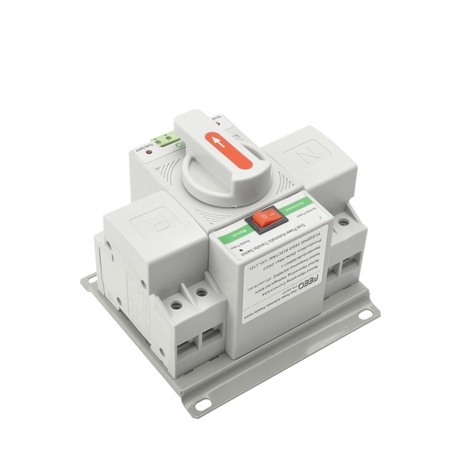 Commutateur de transfert automatique à double puis Din Rail 2P AC Mini ATS double puissance commutateur de transfert automatique commutateurs électriques alimentation ininterrompue 230V 63A ( Size : 2