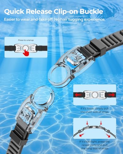 Aegend Flat Lens Swim Goggles, Anti-Fog Swimming Goggles, No Leak Anti-UV Pool Goggles for Adult Men Women Youth - image 9