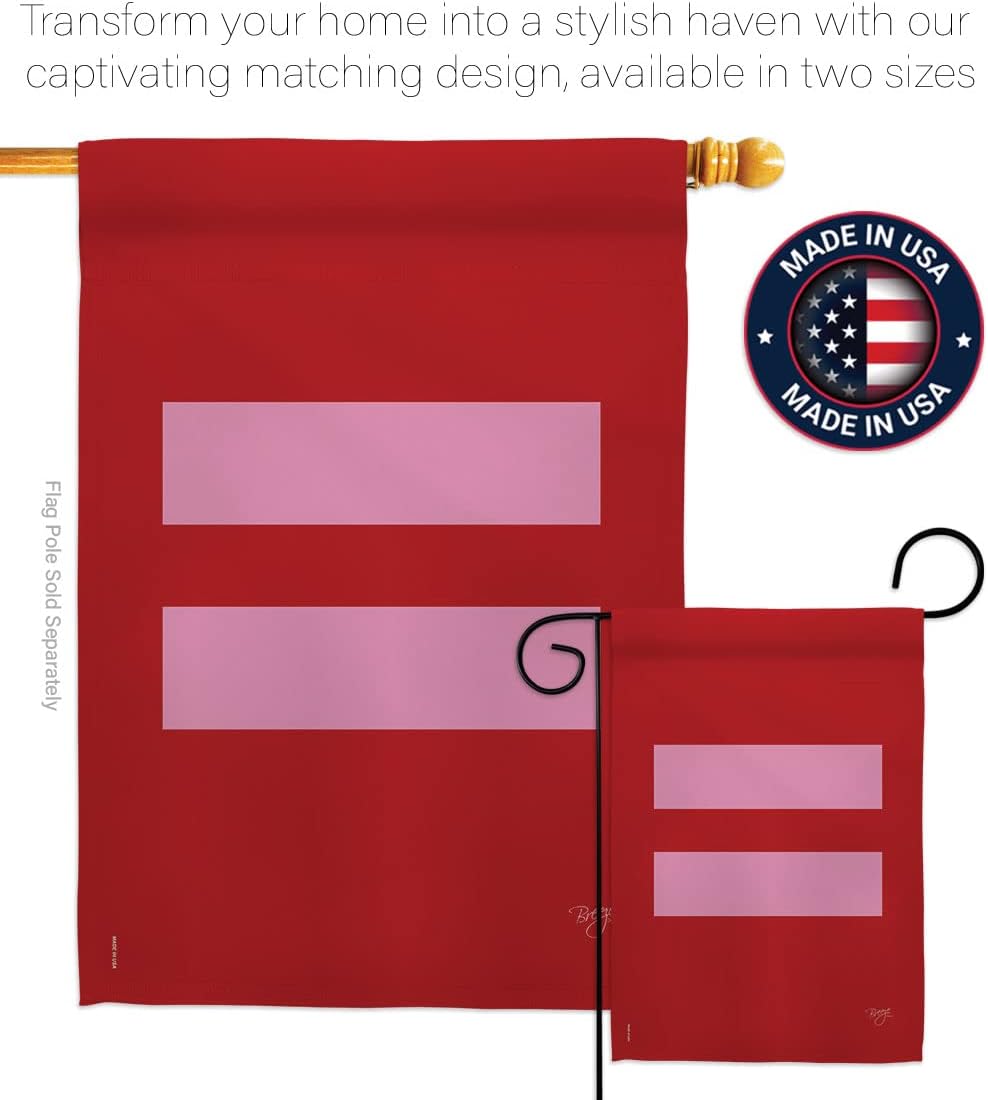 Breeze Decor H115087 Equality Decorative Vertical House Flag, 28" x 40", Multicolor