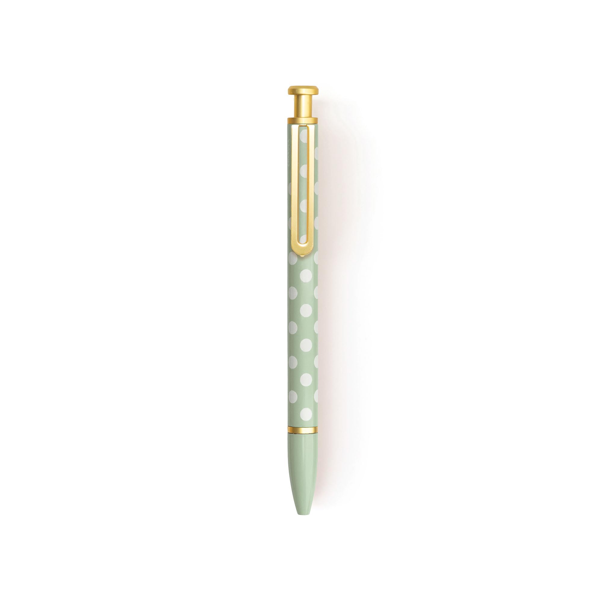 CHARUCA - Bolígrafo Retráctil de Tinta Azul Reutilizable | Boli Personalizado en Aluminio Ligero Color Mint, 14.2 cms
