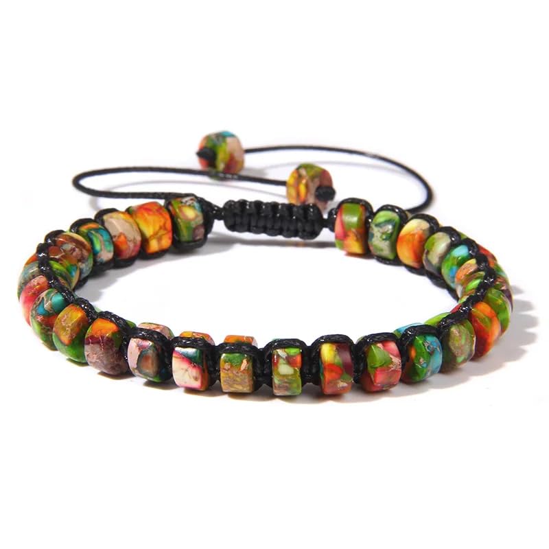 Bracelet œil de tigre et quartz rose en pierres naturelles d'une élégance rare