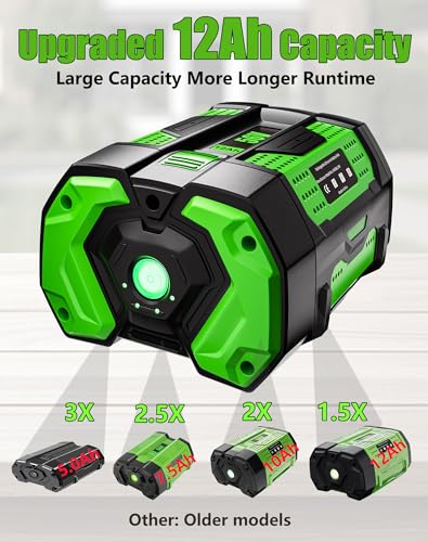 Image of HOCHSTERN 12.0Ah 56V Battery Replacement for EGO Battery BA2800T BA1400T BA4200T BA5600T BA6720T Compatible with EGO 56 Volt Batteries Power Tools 1Pack