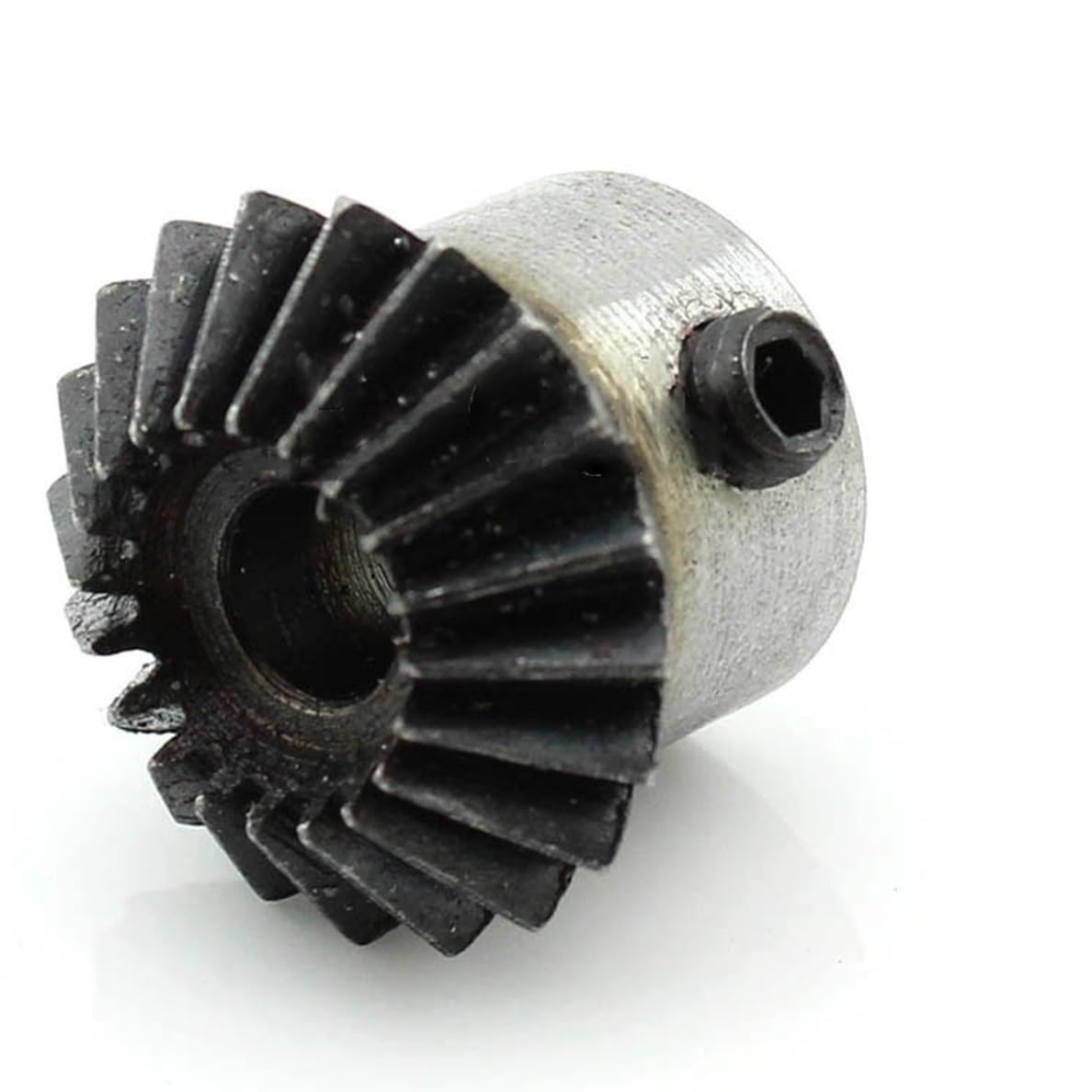 ángulo de transmisión Engranaje cónico de 2M, 25T, 10mm, 12mm, 15mm, 18mm, 20mm, 22mm, piñón cónico de agujero interior, 2 módulos, 25 dientes, tornillo de engranaje espiral, agujero M5, 1 ud. eje con