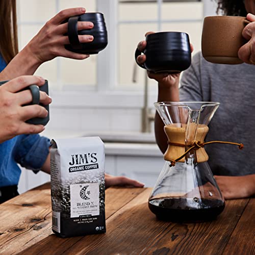 Jim’s Organic Coffee – Blend X Aka Witches Brew – Whole Bean, Very Dark Roast, Bold, 11 Oz Bag #TOP2