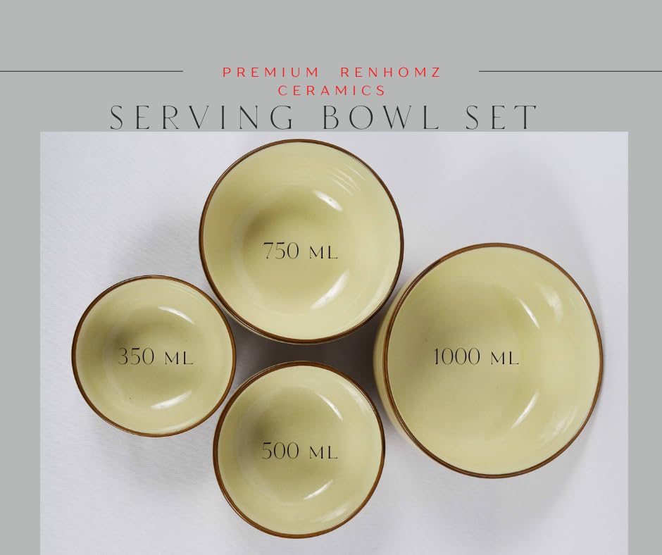 Image of Ceramic Dinner Set of 34 Pieces- English Offwhite Seasoned | Pottery Crockery Set| Bone Ash Free,Food Grade,Chipproof Handpainted Stoneware Ceramic Set